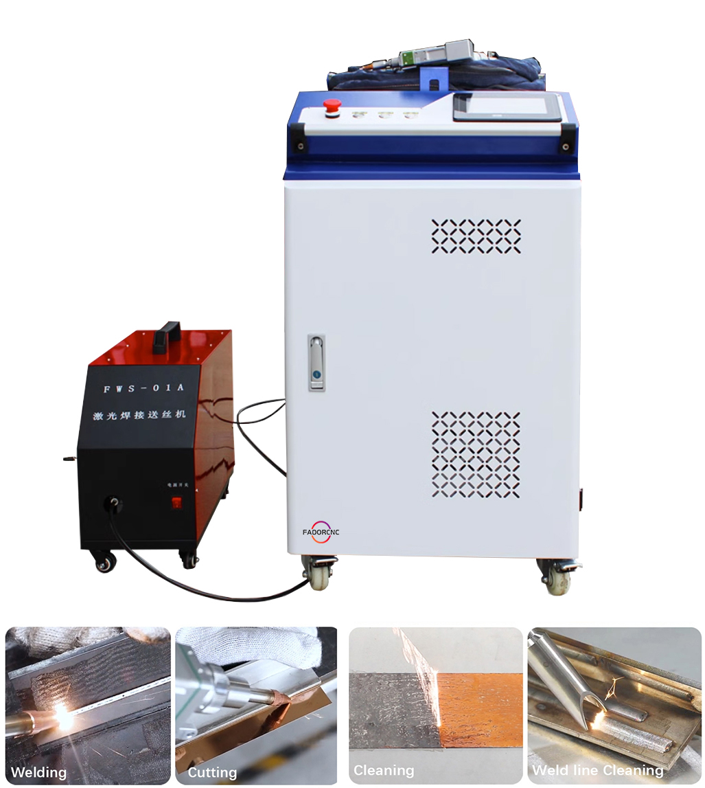 4 In 1 Fiber Laser 1000W 2000W - Laser Cleaning Machine 2000W recension och pris